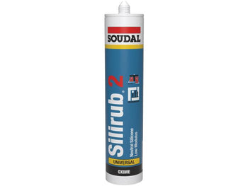 Soudal Silirub Sealant 310Ml Black | 114577