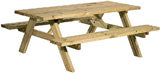 Combi 6 Seater Pressure Treated Pub Bench | 1196