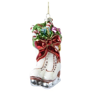Glass Boots with Glitter | 121317