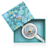 Tipperary Crystal Birdy Robin & Blue Tit Tea Pot | 135604