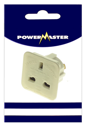 Powermaster Travel Adaptor 2 Pin Flat 13A | 1378-20