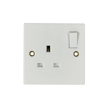 Powermaster 1 Gang 13A Switched Socket | 1384-06