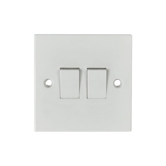 Powermaster 2 Gang 2 Way 6A Switch | 1384-12