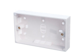 Powermaster 2 Gang 25mm Surface Pattress Box | 1384-16