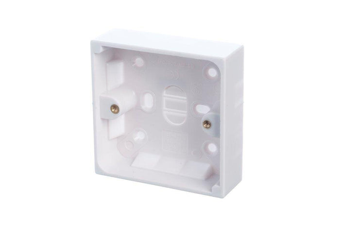 Powermaster 1 Gang 25mm Surface Pattress Box | 1384-18