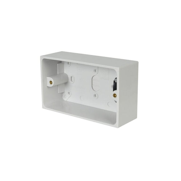 Powermaster 2 Gang 47mm Surface Pattress Box | 1391-02