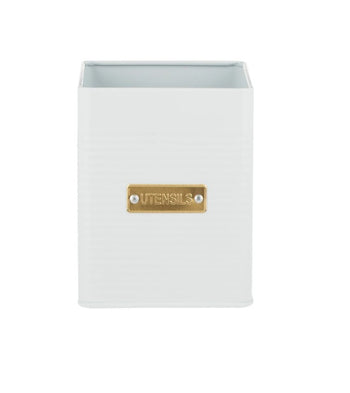Typhoon Otto Square White Utensil Pot | 1401.118
