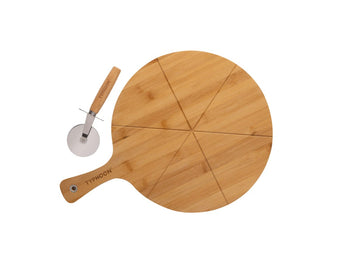 Typhoon World Foods Pizza Board & Cutter Set | 1402.122
