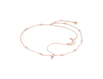 Tipperary Crystal Rose Gold Half Moon Bracelet | 146068