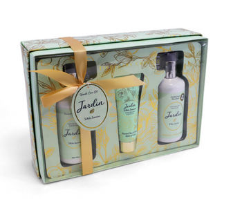 Tipperary Crystal Jardin White Jasmine Pump Handwash and Tube &amp; Pump Handcream Gift Set | 146525