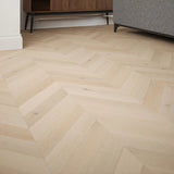 Chevron Mountain Chalk Oak Engineered Flooring 90mm | 1474