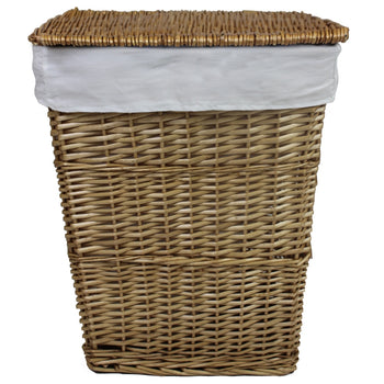 JVL Lined Willow Laundry Basket | 15-209