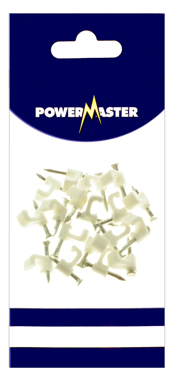 Powermaster 20 PCE Bell Wire Cable Clips | 1524-04
