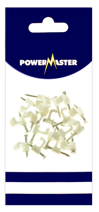 Powermaster 20 PCE Bell Wire Cable Clips | 1524-04