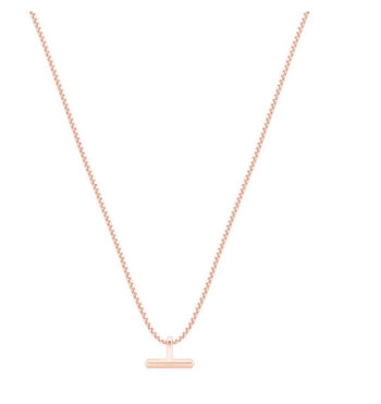 Tipperary Crystal T-Bar Pendant Rose Gold | 152632