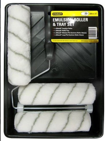 Stanley Emulsion Roller Set 3 Sleeve | 1620-04