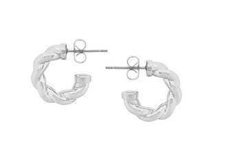 Tipperary Crystal Rope Earrings Silver | 164024