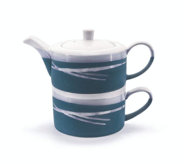 Paul Maloney Pottery Teal Tea For One | 166110