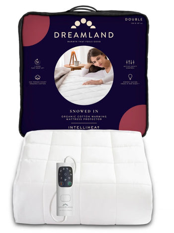 Snowed In Organic Cotton Warming Mattress Protector - Double with Single Controllers | 16887