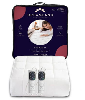 Snowed In Organic Cotton Warming Mattress Protector - Double with Dual Controllers | 16888