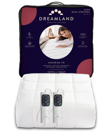 Snowed In Organic Cotton Warming Mattress Protector - King with Dual Controllers | 16889