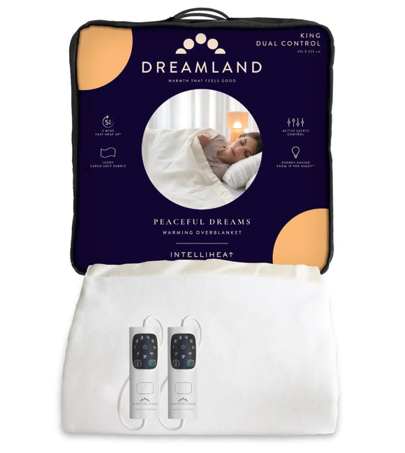 Dreamland Peaceful Dreams King Size Dual Control Overblanket | 16926