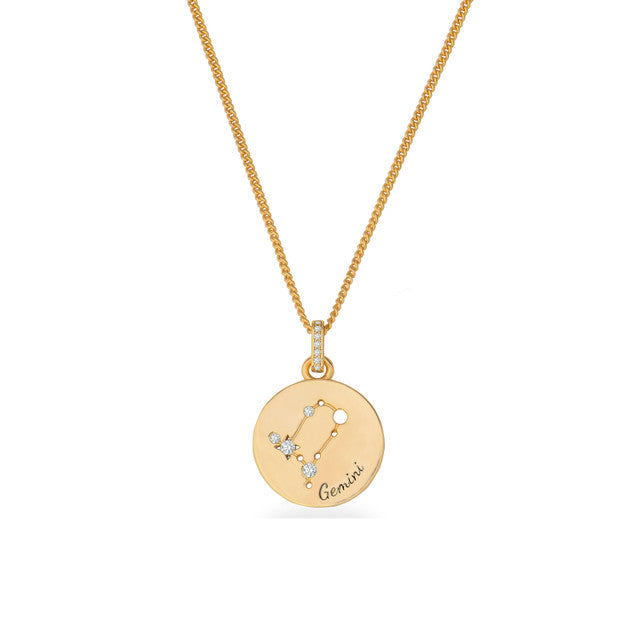 Zodiac Gold Pendant – Gemini | 169609