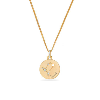 Zodiac Gold Pendant – Gemini | 169609