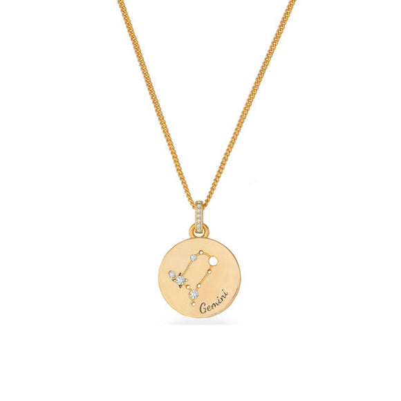 Zodiac Gold Pendant – Gemini | 169609