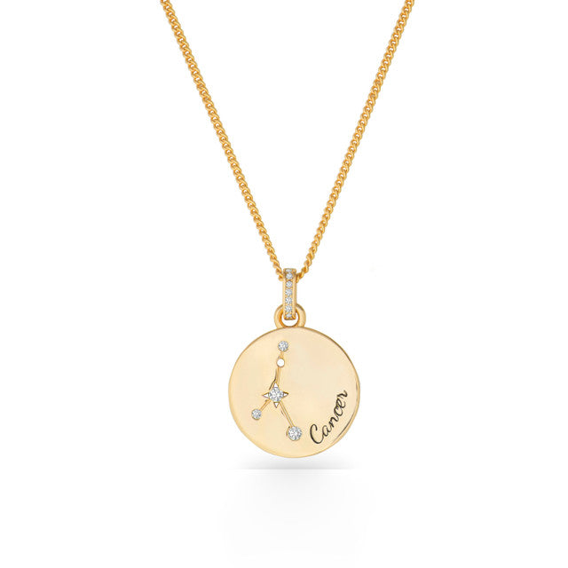 Zodiac Gold Pendant – Cancer | 169616