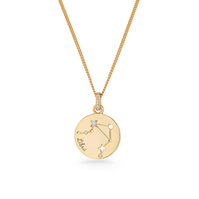 Zodiac Gold Pendant – Libra | 169647