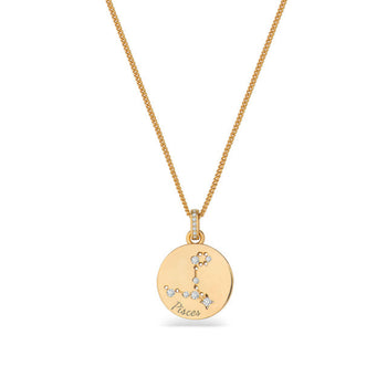 Zodiac Gold Pendant – Pisces | 169692