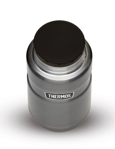Thermos 'King' 710ml Food Flask - Gun Metal | 170033