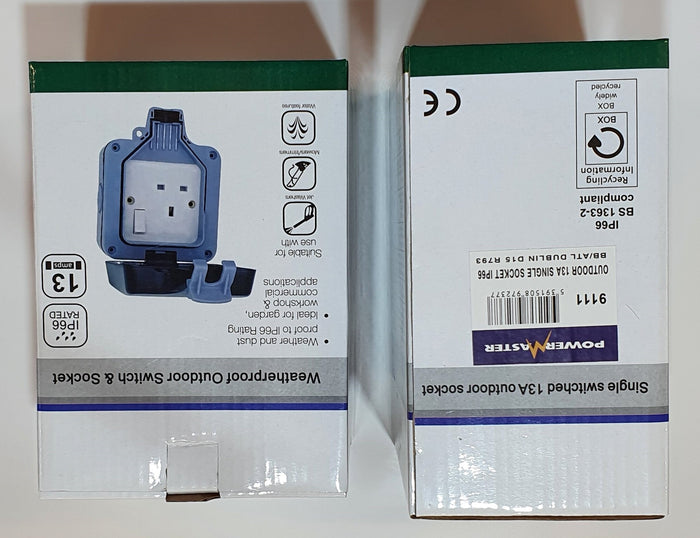 Powermaster 1 Gang Outdoor Socket IP66 | 1709-12