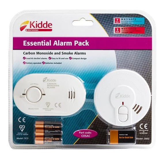 Kidde Essential Carbon Monoxide & Smoke Alarm Pack |