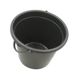 JVL 10 Litre Round Recycled Plastic Bucket - Grey | 20-600
