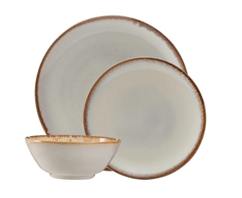 Reactive Cream 12 Piece Dinner Set | 2002.191