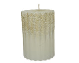 10cm Glitter Pillar Candle | 209512