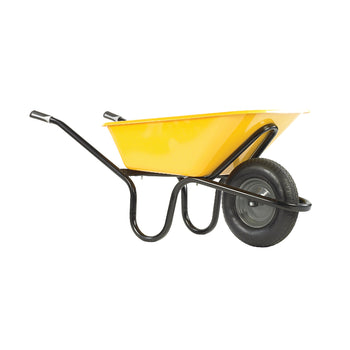 Haemmerlin 90Ltr Yellow Heavy Duty Builders Wheel Barrow | 21018326