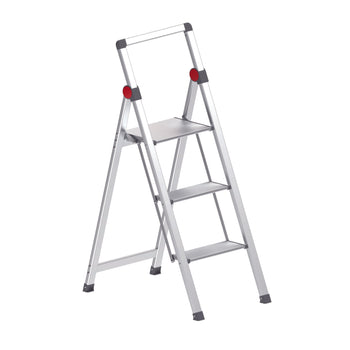 Ard 3 Step Aluminium Mini Slim Step Ladder With Handrail | 21584010