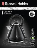 Russell Hobbs Legacy Quiet Boil 1.7L Kettle - Black | 21886