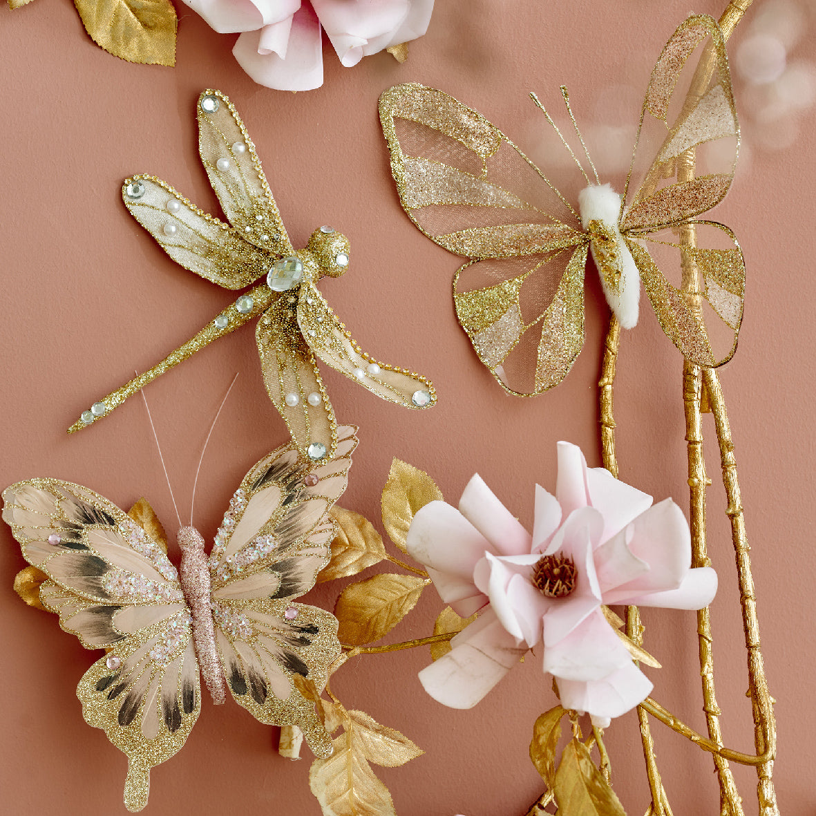 Polyester Rose Branch | 220180