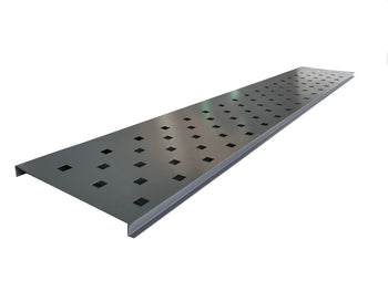 Satus Fence Square Holes Trellis Panel 1780x300mm - Merlin Grey | 22423120