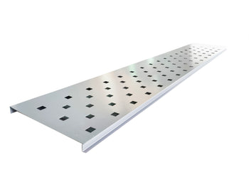 Satus Fence Square Holes Trellis Panel 1780x300mm - Goosewing Grey | 22425120