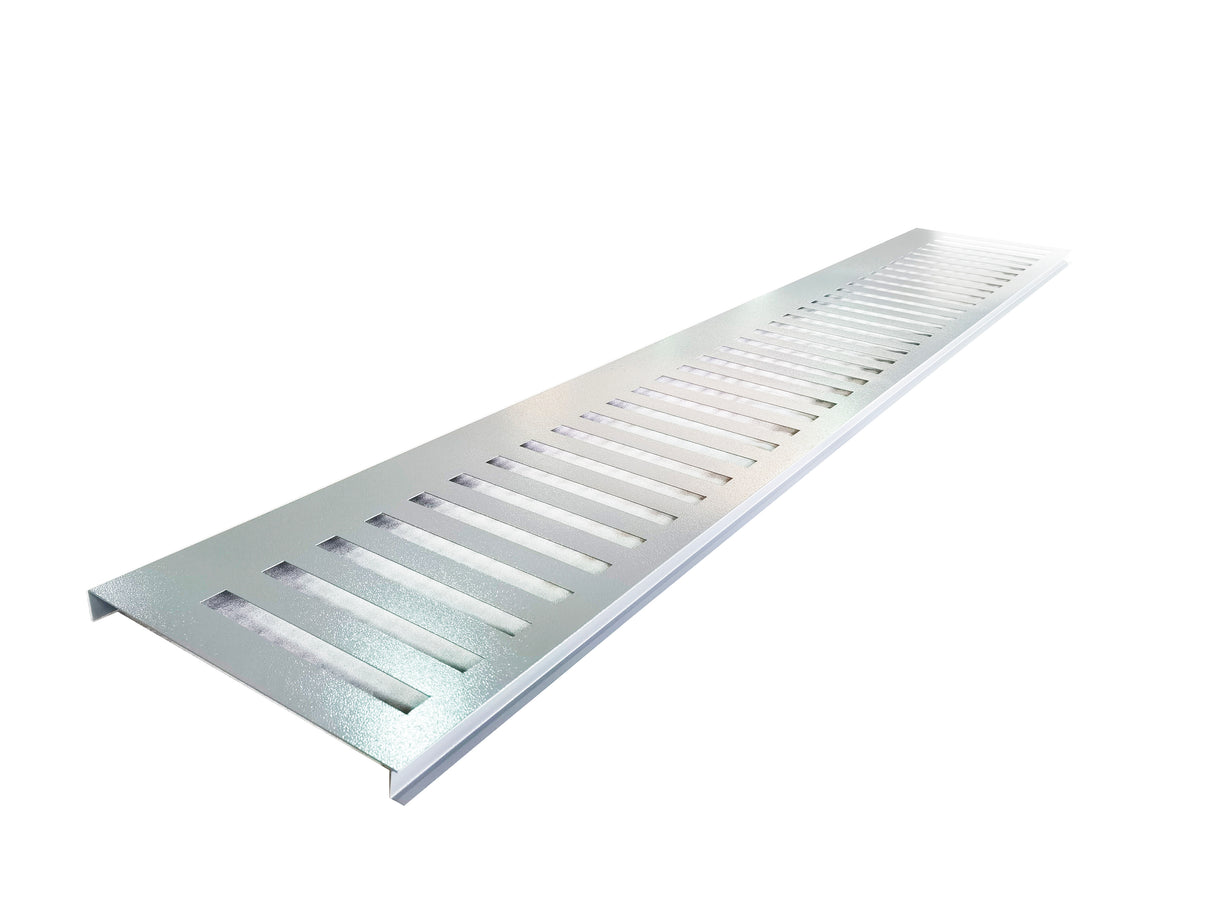 Satus Fence Vertical Lines Trellis Panel 1780x300 - Goosewing Grey | 22425130