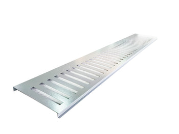 Satus Fence Vertical Lines Gate Trellis Panel 1100mm - Goosewing Grey | 22426145