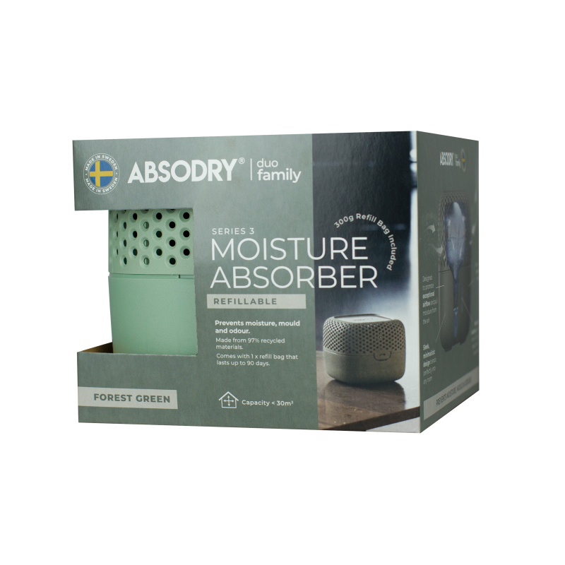 AbsoDry Duo Family Series 3 Absorber 300g Bag Forest Green | 230-ADB-G-EN