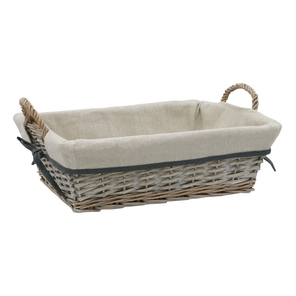 JVL Arianna Rectangular Willow Storage Basket | 24-411