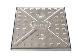 Hot Dip Galvanized Pedestrian Cover 600x600mm (Yellow) | 2424212G