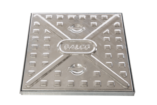 Hot Dip Galvanized Pedestrian Cover 600x600mm (Yellow) | 2424212G